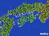 四国地方のアメダス実況(日照時間)(2017年01月07日)