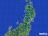 2017年01月07日の東北地方のアメダス(気温)
