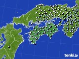 四国地方のアメダス実況(降水量)(2017年01月08日)