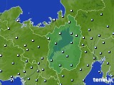 滋賀県のアメダス実況(降水量)(2017年01月08日)