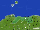 鳥取県のアメダス実況(降水量)(2017年01月08日)