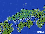 2017年01月08日の中国地方のアメダス(日照時間)