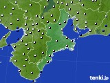 三重県のアメダス実況(風向・風速)(2017年01月08日)