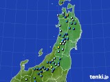 東北地方のアメダス実況(積雪深)(2017年01月09日)