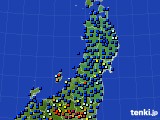 東北地方のアメダス実況(日照時間)(2017年01月09日)