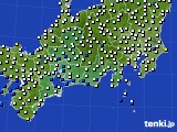 2017年01月09日の東海地方のアメダス(風向・風速)