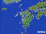 九州地方のアメダス実況(風向・風速)(2017年01月09日)