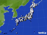 2017年01月09日のアメダス(風向・風速)