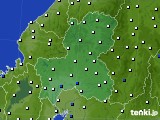 岐阜県のアメダス実況(風向・風速)(2017年01月09日)