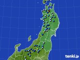 東北地方のアメダス実況(積雪深)(2017年01月10日)