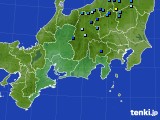 東海地方のアメダス実況(積雪深)(2017年01月10日)