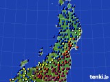 東北地方のアメダス実況(日照時間)(2017年01月10日)