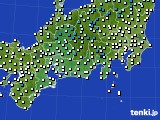 東海地方のアメダス実況(気温)(2017年01月10日)