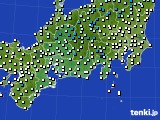 2017年01月10日の東海地方のアメダス(気温)