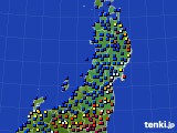 東北地方のアメダス実況(日照時間)(2017年01月11日)