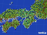 近畿地方のアメダス実況(日照時間)(2017年01月11日)