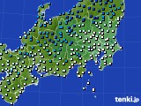 2017年01月11日の関東・甲信地方のアメダス(気温)