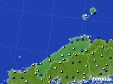 島根県のアメダス実況(風向・風速)(2017年01月11日)