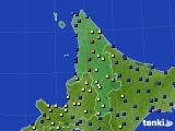 道北のアメダス実況(積雪深)(2017年01月12日)