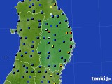 岩手県のアメダス実況(日照時間)(2017年01月12日)