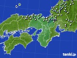 近畿地方のアメダス実況(降水量)(2017年01月13日)