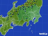 関東・甲信地方のアメダス実況(積雪深)(2017年01月13日)