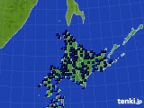 北海道地方のアメダス実況(気温)(2017年01月13日)
