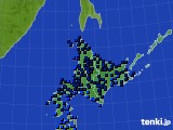 北海道地方のアメダス実況(気温)(2017年01月13日)