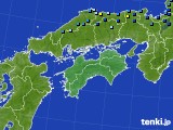 四国地方のアメダス実況(積雪深)(2017年01月14日)