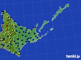 道東のアメダス実況(積雪深)(2017年01月14日)