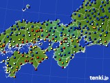 近畿地方のアメダス実況(日照時間)(2017年01月14日)