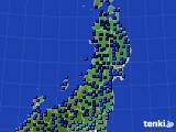 東北地方のアメダス実況(気温)(2017年01月14日)