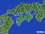 四国地方のアメダス実況(気温)(2017年01月14日)
