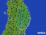 岩手県のアメダス実況(気温)(2017年01月14日)