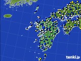 九州地方のアメダス実況(風向・風速)(2017年01月14日)