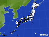 2017年01月14日のアメダス(風向・風速)