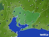 2017年01月14日の愛知県のアメダス(風向・風速)