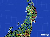 東北地方のアメダス実況(日照時間)(2017年01月15日)