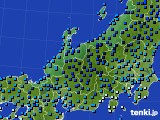 北陸地方のアメダス実況(気温)(2017年01月15日)