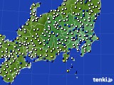 2017年01月16日の関東・甲信地方のアメダス(風向・風速)