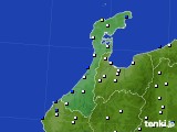 石川県のアメダス実況(風向・風速)(2017年01月16日)