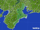 三重県のアメダス実況(風向・風速)(2017年01月16日)