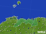 鳥取県のアメダス実況(風向・風速)(2017年01月16日)