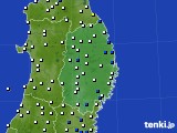 2017年01月16日の岩手県のアメダス(風向・風速)