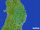 岩手県のアメダス実況(風向・風速)(2017年01月16日)