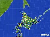 北海道地方のアメダス実況(積雪深)(2017年01月17日)