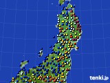 東北地方のアメダス実況(日照時間)(2017年01月17日)