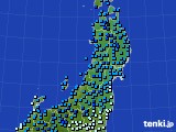 東北地方のアメダス実況(気温)(2017年01月17日)