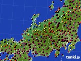 北陸地方のアメダス実況(日照時間)(2017年01月18日)