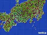 東海地方のアメダス実況(日照時間)(2017年01月18日)